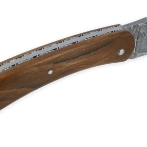 Couteau Camembert 1 Piece 11 Cm Plein Manche Bois D Aubrac Lame Damas 01