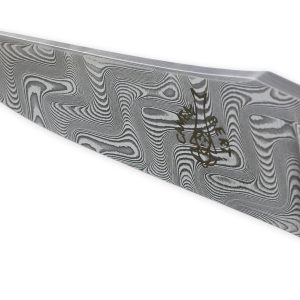 Couteau Camembert 1 Piece 11 Cm Plein Manche Bois D Aubrac Lame Damas 03