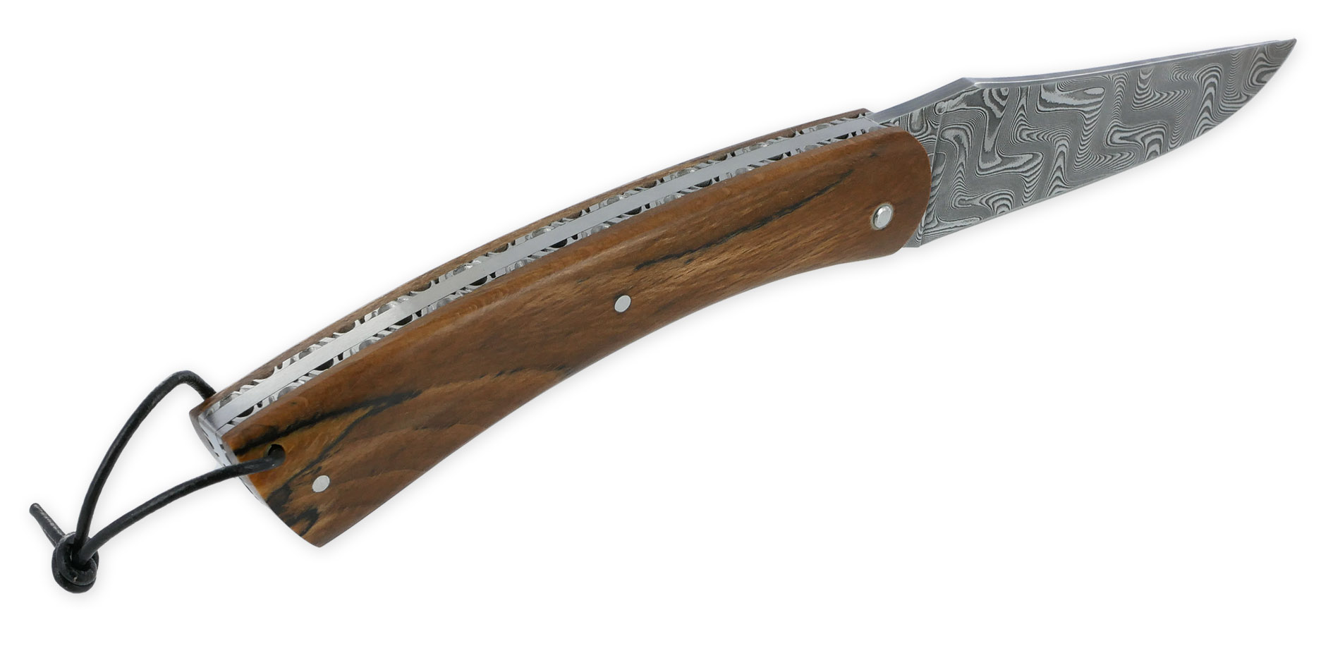 Couteau Camembert 1 Piece 11 Cm Plein Manche Bois D Aubrac Lame Damas 04