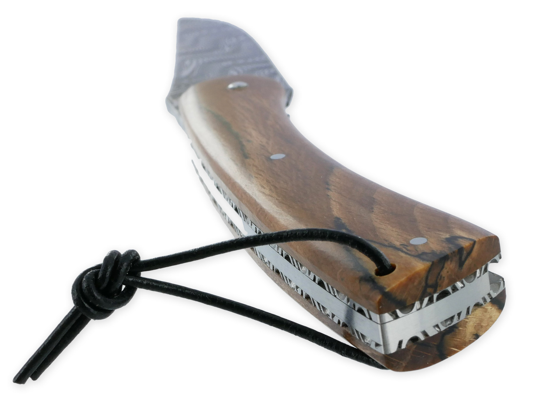 Couteau Camembert 1 Piece 11 Cm Plein Manche Bois D Aubrac Lame Damas 05