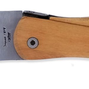 Couteau De Chasse Cube Laguiole Arbalete Plein Manche Olivier Avec Gravure Becasse 12cm 01