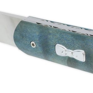 Couteau Eden Park Manche En Loupe De Peuplier Bleu Numerote 01