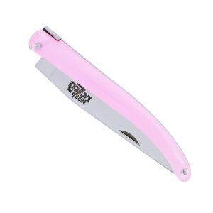 Couteau Forge De Laguiole De Poche Wilmotte Pour Femme Plein Manche En Verre Acrylique Rose 1 Piece Finition Brillante 9 Cm 00