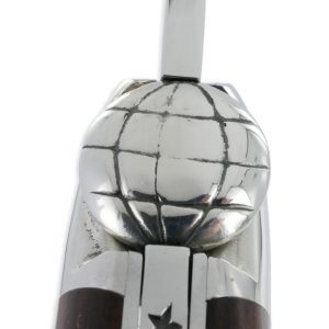 Couteau Forge De Laguiole Le Routard Manche En Amourette 1 Piece 2 Mitres Inox Brillant 11cm 05