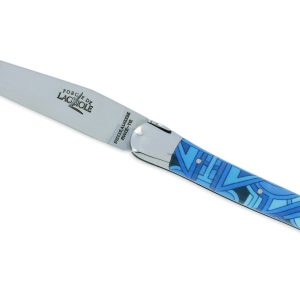 Couteau Forge De Laguiole Seize Vega Manche En Acrylique Design Seize Happywallmaker 1 Piece 2 Mitres En Inox Brillant 11cm 02