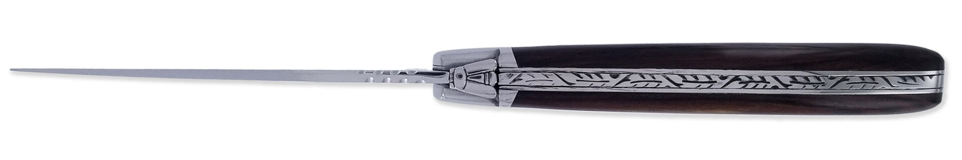 Couteau Laguiole Antan Manche Bois De Violette 1 Mitre Inox Brillant 1 Piece 12cm 02