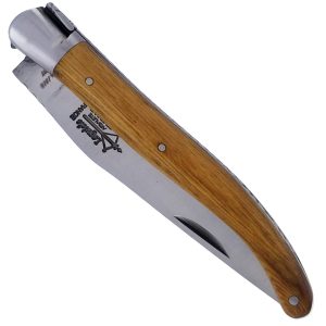 Couteau Laguiole Antan Manche Chataignier 1 Mitre Inox Brosse 1 Piece 12cm 00