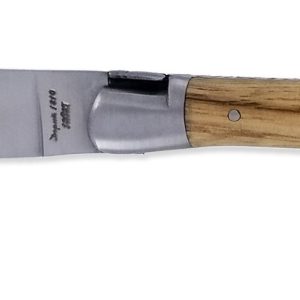 Couteau Laguiole Antan Manche Chataignier 2 Mitres Inox Brosse 1 Piece 12cm 01