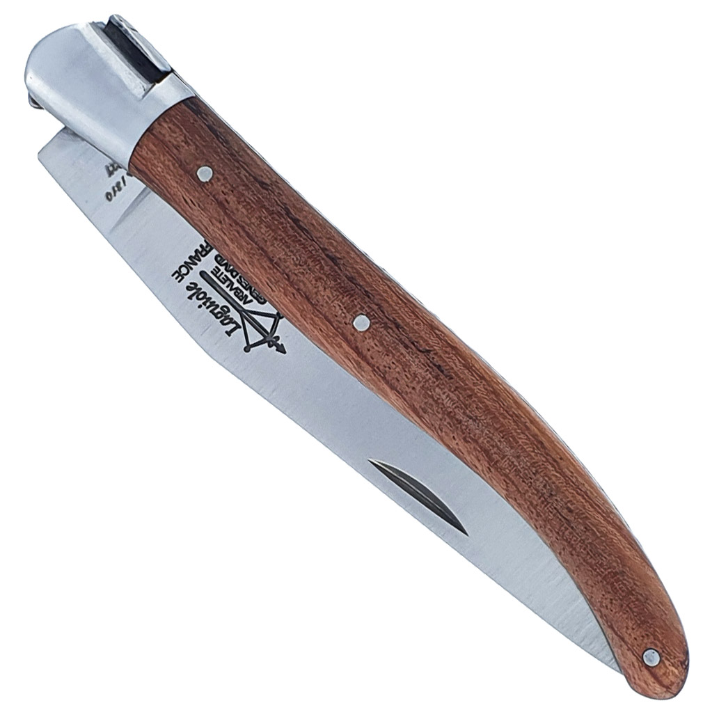 Couteau Laguiole Antan Manche En Bubinga 1 Mitre Inox Brosse 1 Piece 12cm 00