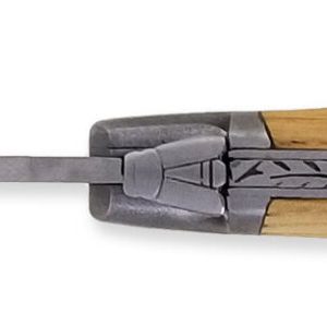 Couteau Laguiole Antan Manche En Chene 1 Mitre Inox Brosse 1 Piece 12cm 02