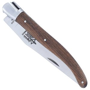 Couteau Laguiole Antan Manche En Noyer 1 Mitre Inox Brosse 1 Piece 12cm 00