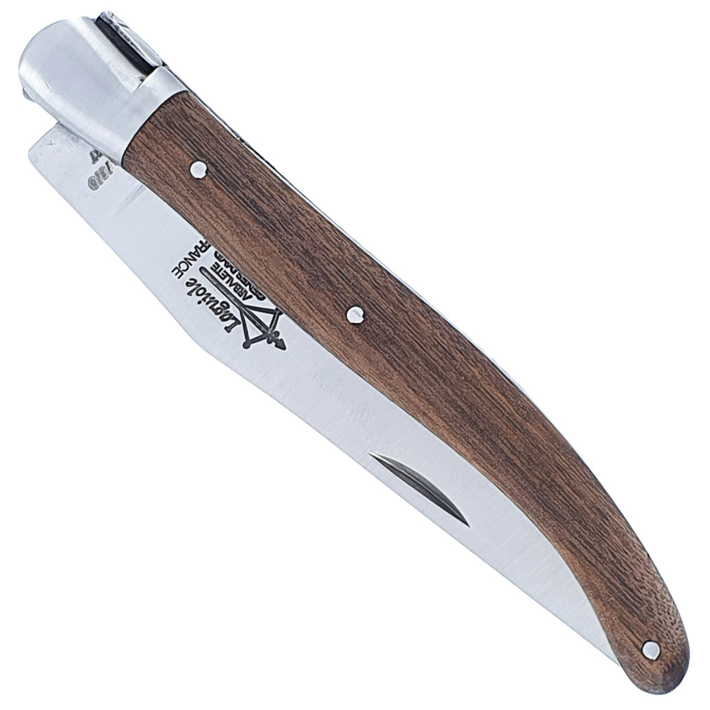 Couteau Laguiole Antan Manche En Noyer 1 Mitre Inox Brosse 1 Piece 12cm 00