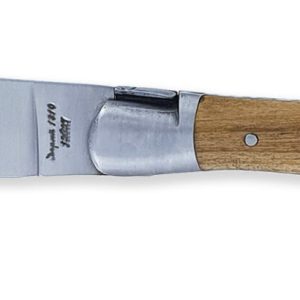 Couteau Laguiole Antan Manche Merisier 2 Mitres Inox Brosse 1 Piece 12cm 01