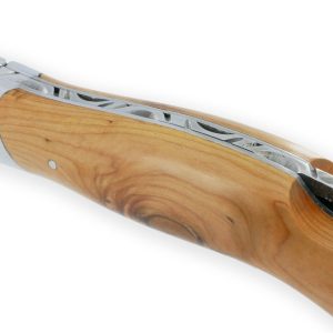 Couteau Laguiole De Chasse Arbalete Manche Genevrier Inox Brillant 12cm 01