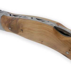 Couteau Laguiole De Chasse Arbalete Manche Genevrier Inox Brosse 12cm 03