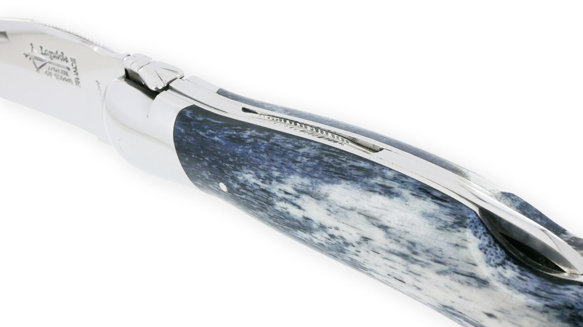 Couteau Laguiole De Chasse Arbalete Manche Os De Girafe 12cm 01