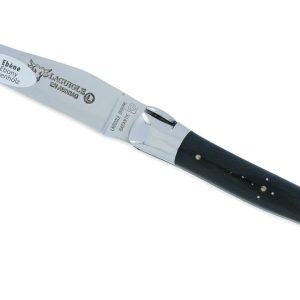 Couteau Laguiole En Aubrac 1 Piece 12 Cm Ballon De Rugby Manche Ebene 2 Mitres Inox Brillant 02