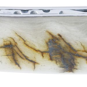 Couteau Laguiole En Aubrac 1 Piece 12 Cm Manche Croute De Belier Ecosse 2 Mitres Inox Brillant 03