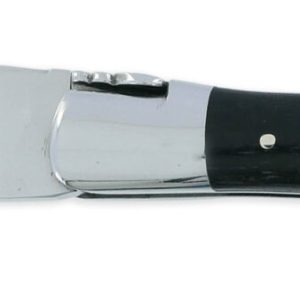 Couteau Laguiole En Aubrac 1 Piece 12 Cm Manche Ebene Marqueterie Truite En Etain 2 Mitres Inox Brillant 01