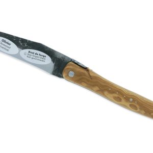 Couteau Laguiole En Aubrac 1 Piece 12 Cm Olivier Plein Manche Lame Brute De Forge 02