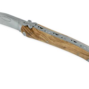 Couteau Laguiole En Aubrac Aubracien 1 Piece 12 Cm Olivier 1 Mitre Inox Brosse Mouche Fleur De Aubrac 02