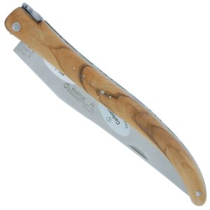 Couteau Laguiole En Aubrac Autrefois 1 Piece 14 Cm Olivier Plein Manche Lame Sandvik Brillante 00