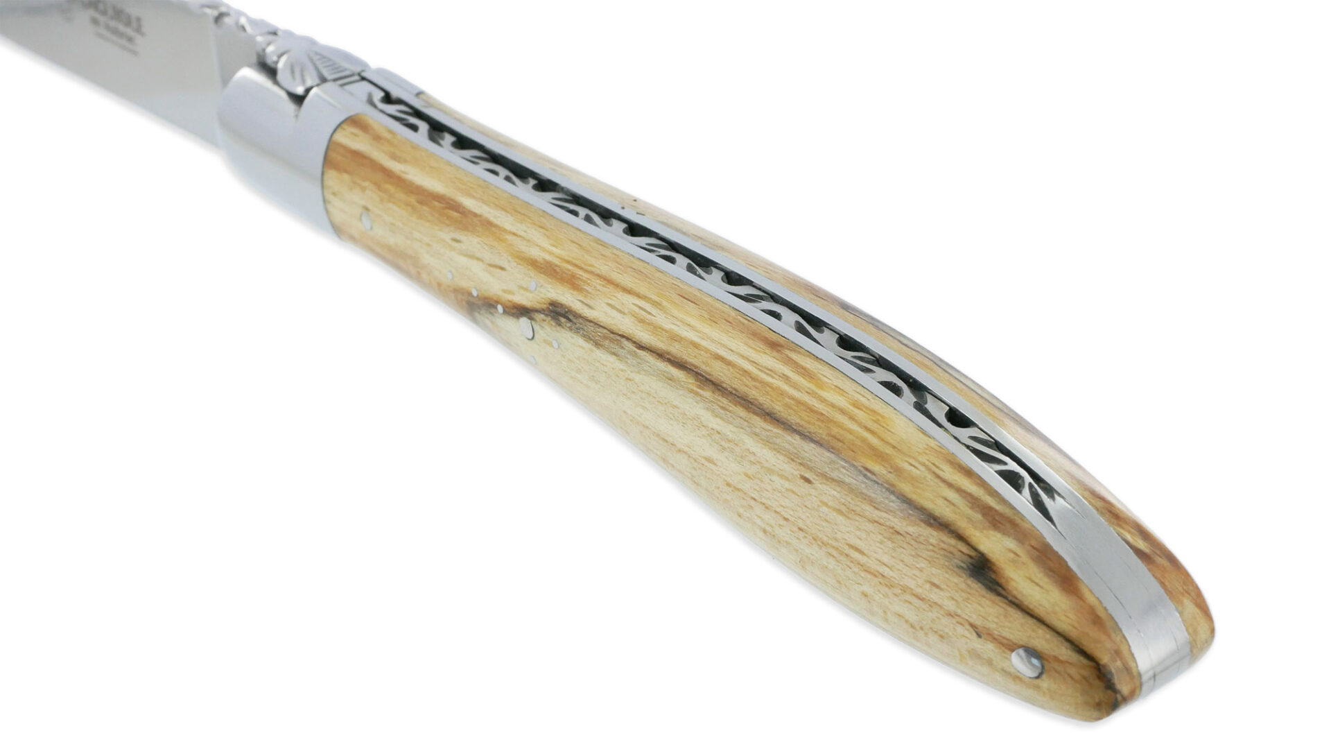 Couteau Laguiole En Aubrac Crocus 1 Piece 12 Cm Bois Aubrac 1 Mitre Inox Brillant 02