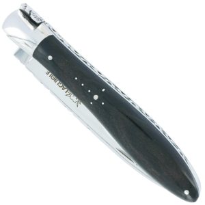 Couteau Laguiole En Aubrac Crocus 1 Piece 12 Cm Ebene 1 Mitre Inox Brillant 00