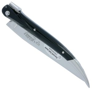 Couteau Laguiole En Aubrac Origine Concorde Anniversaire 1 Mitre Corian Noir Finition Brillante 00