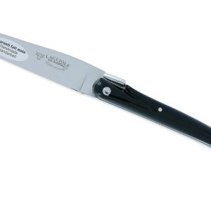 Couteau Laguiole En Aubrac Origine Concorde Anniversaire 1 Mitre Corian Noir Finition Brillante 02