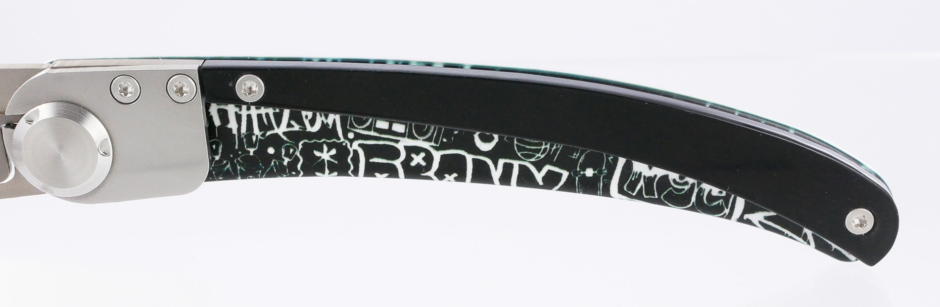 Couteau Le Coq Francais Pop Art Black And White Street Art New Yorkais 01