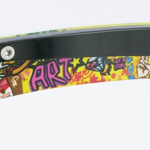 Couteau Le Coq Francais Pop Art Par Bur Artist Modele Pop Art Jaune 01