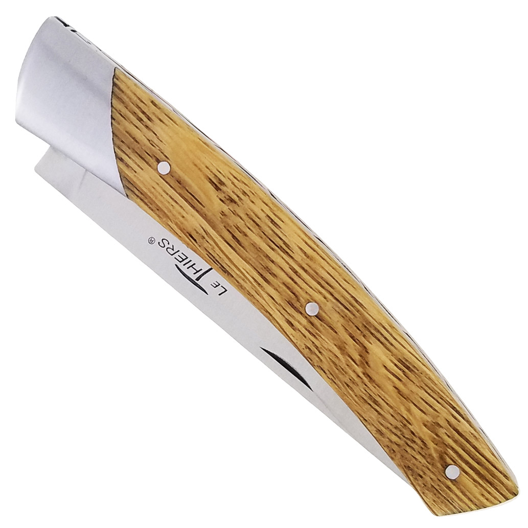 Couteau Le Thiers Chambriard Compagnon Manche En Vieux Chene 12cm 00