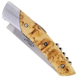 Couteau Le Thiers Chambriard Trappeur Grand Cru Manche En Bouleau De Norvege 12cm 00