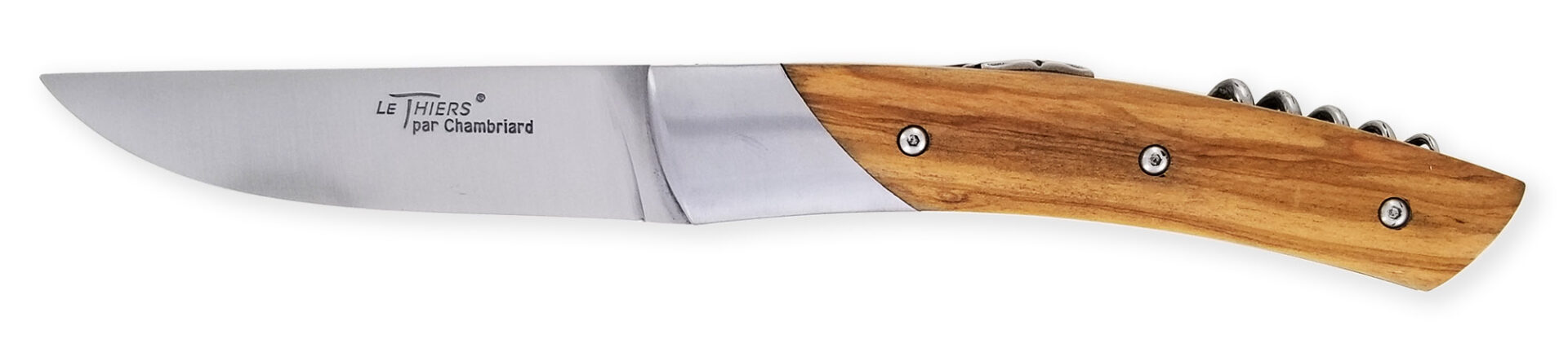 Couteau Le Thiers Chambriard Trappeur Grand Cru Manche En Olivier 12cm 01
