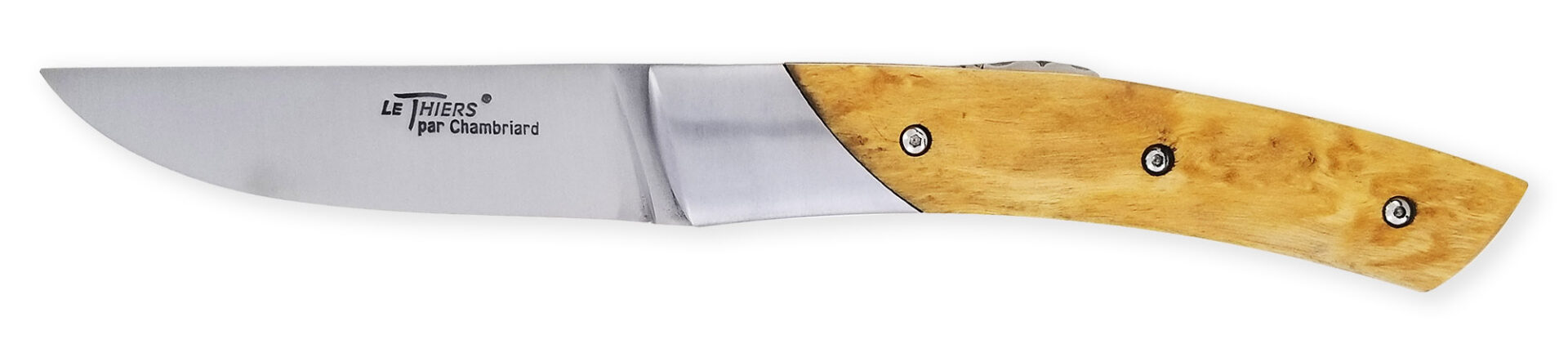 Couteau Le Thiers Chambriard Trappeur Manche En Bouleau De Norvege 01