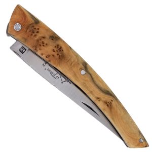 Couteau Le Thiers Laguiole Arbalete Plein Manche Genevrier 00