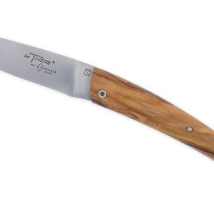 Couteau Le Thiers Laguiole Arbalete Plein Manche Olivier 12 Cm 01
