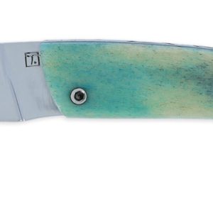 Couteau Le Thiers Laguiole Arbalete Plein Manche Os Bleu 01