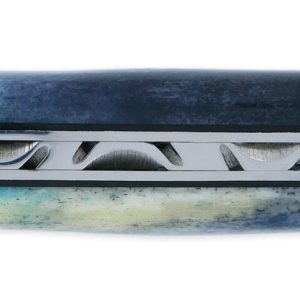 Couteau Le Thiers Laguiole Arbalete Plein Manche Os Bleu 02