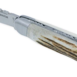 Couteau Pliant Douris Chastel Le Pionnier 1 Piece Bois De Cerf 11cm 01