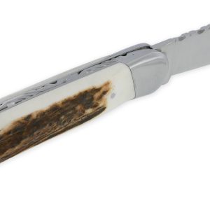 Couteau Pliant Douris Chastel Le Pionnier 1 Piece Bois De Cerf 11cm 02