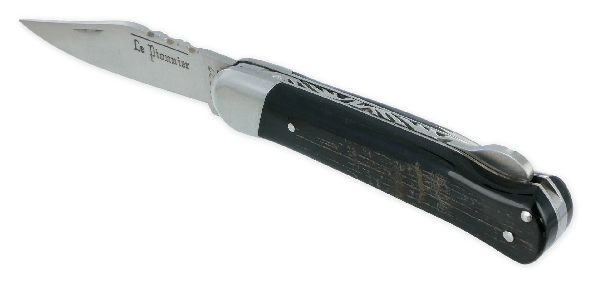 Couteau Pliant Douris Chastel Le Pionnier 1 Piece Croute De Buffle 11cm 01