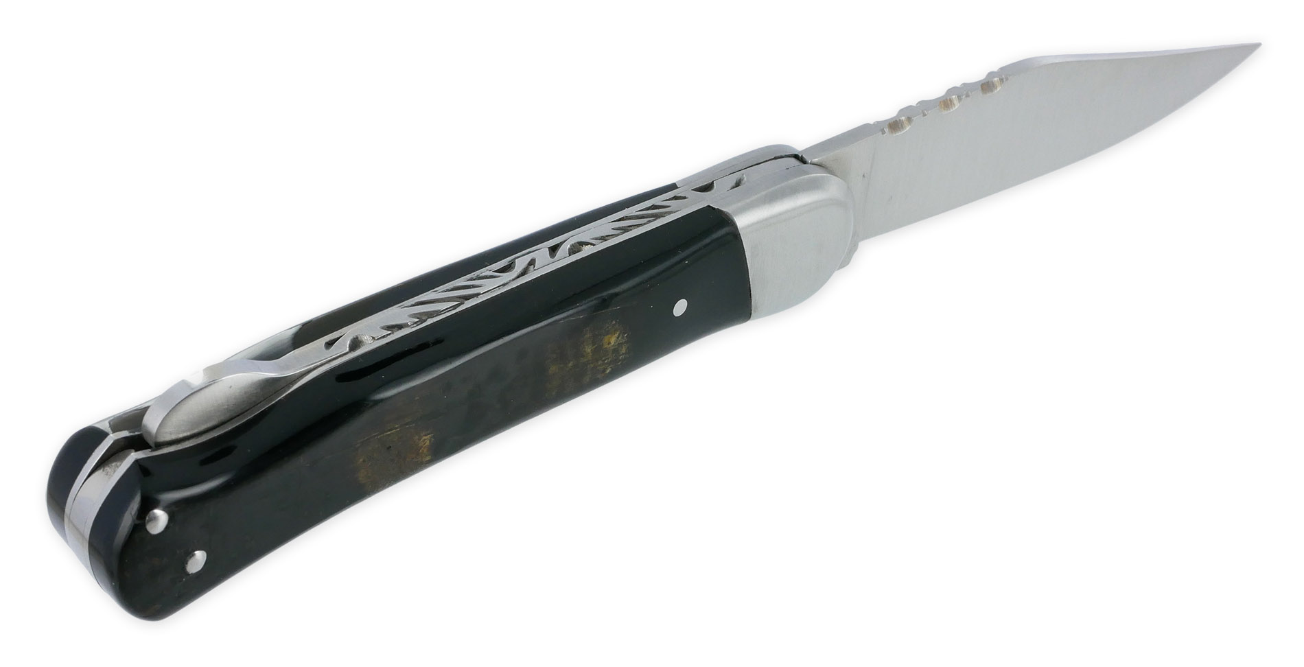 Couteau Pliant Douris Chastel Le Pionnier 1 Piece Croute De Buffle 11cm 02