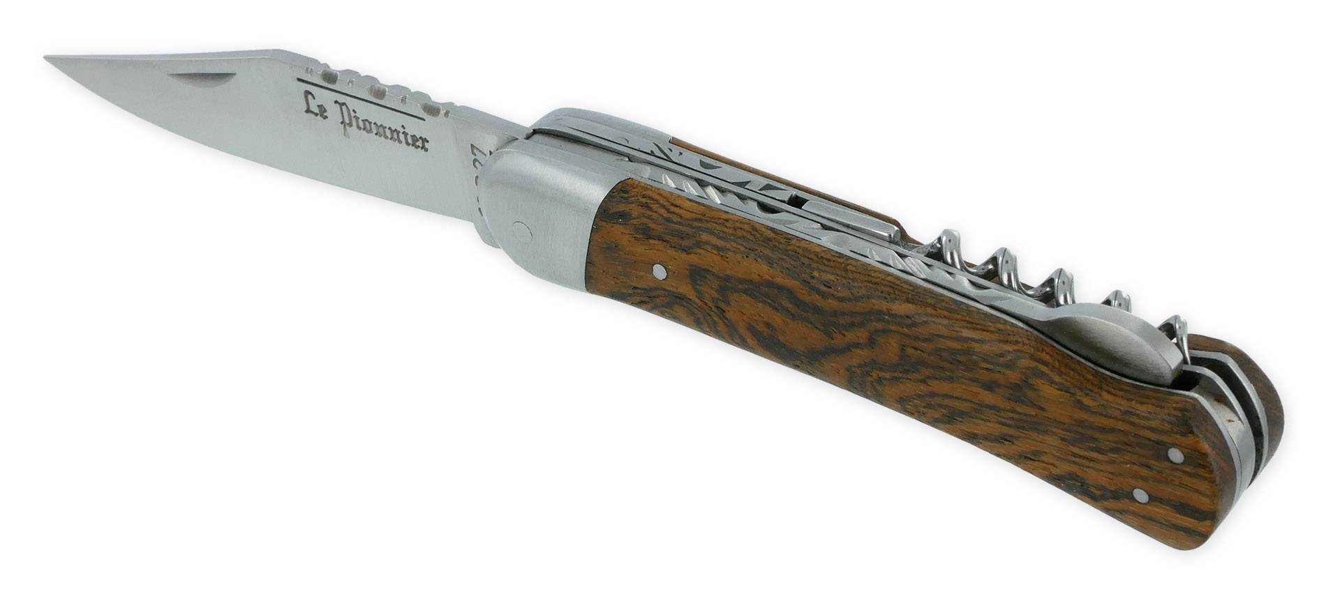 Couteau Pliant Douris Chastel Le Pionnier Multi Lames 3 Pieces Bocote 11cm 01