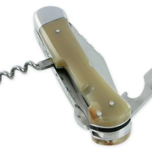 Couteau Pliant Douris Chastel Le Pionnier Multi Lames 3 Pieces Corne Blonde 11cm 04