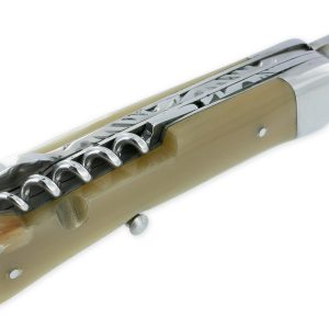 Couteau Pliant Douris Chastel Le Pionnier Multi Lames 3 Pieces Corne Blonde 11cm 06