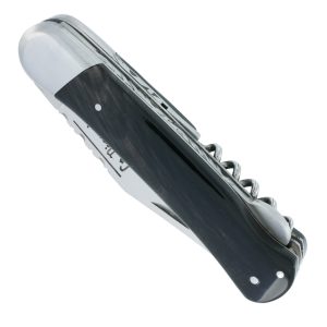 Couteau Pliant Douris Chastel Le Pionnier Multi Lames 3 Pieces Corne Noire 11cm 00