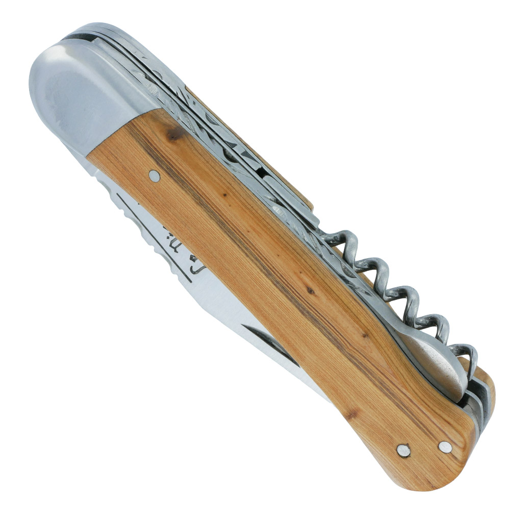 Couteau Pliant Douris Chastel Le Pionnier Multi Lames 3 Pieces Genevrier 11cm 00