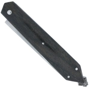 Couteau Pliant Laguiole En Aubrac Le Bee Back En Ebene Plein Manche Finition Brosse 00